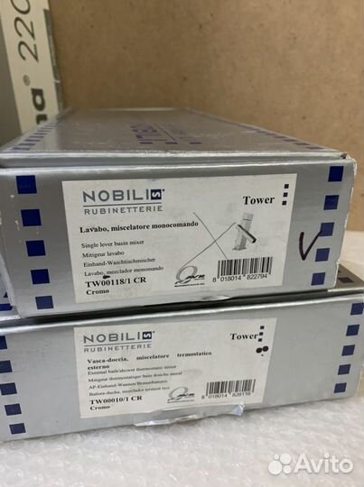 Комплект смеситлей nobili Tower Италия