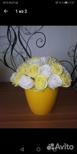 Мыльные букеты из роз