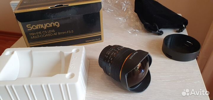Объектив (для Nikon) Samyang 8mm f3.5 fish-eye AE