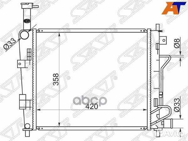 Радиатор пластинчатый Kia Picanto / Morning 11
