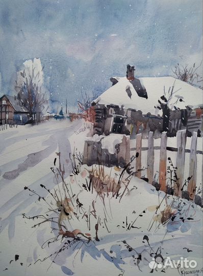 Картина акварель 