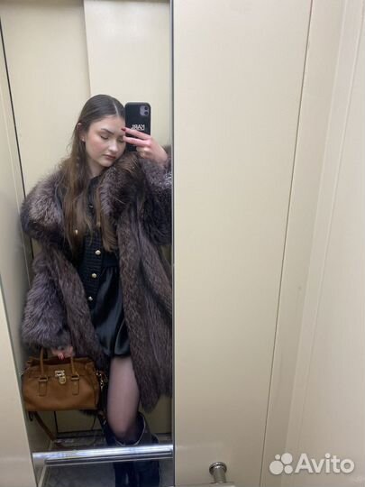 Шуба из енота