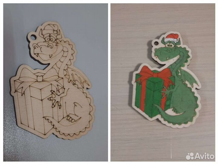 Новогодние украшения под покраску