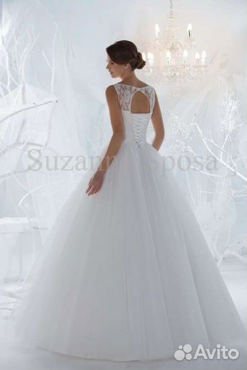 Свадебное платье пышное белое