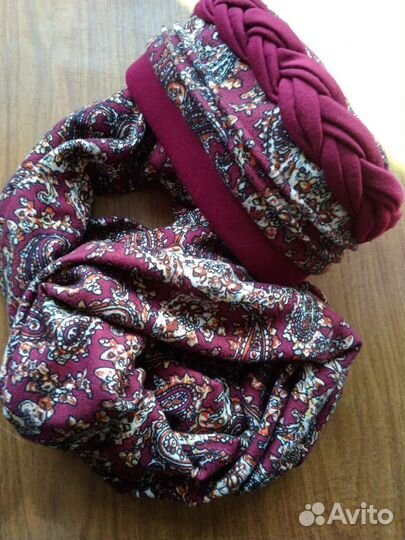 Женский снуд и шапка-чалма.р.56-58