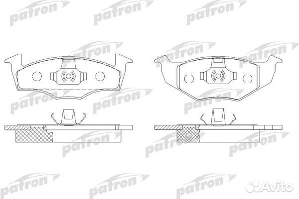 Patron PBP1101 Колодки тормозные дисковые передн S