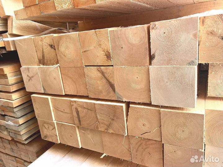 Брус обрезной 100х100х6000мм