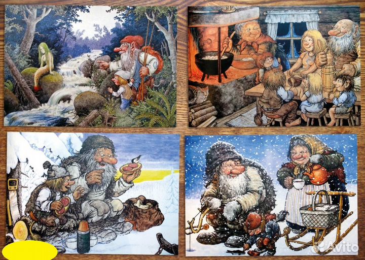 Набор открыток Тролли-4