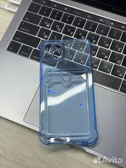 Чехол прозрачный цветной iPhone 13/14