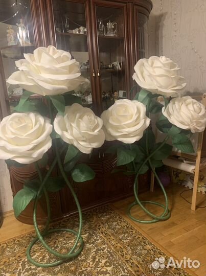 Ростовые розы из изолона под заказ