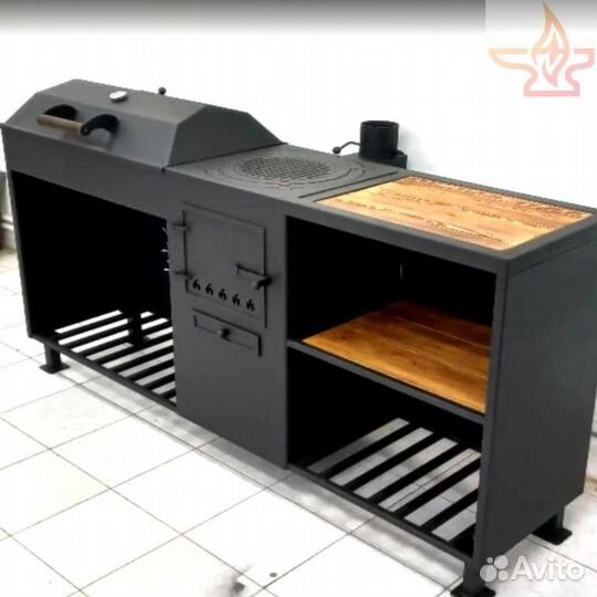 Мангал с крышей 4в1