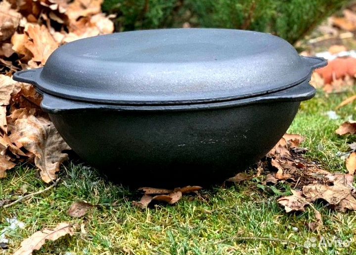 Казан чугунный узбекский 8л