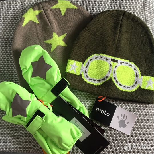 Шапки и краги Molo новые Colder, Kenzie
