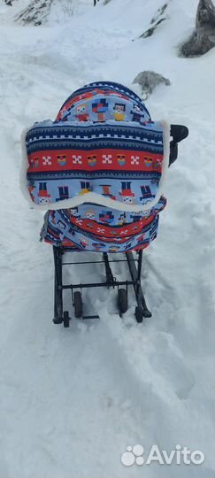 Детские санки коляска Ника