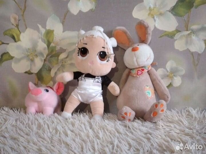 Разные мягкие игрушки