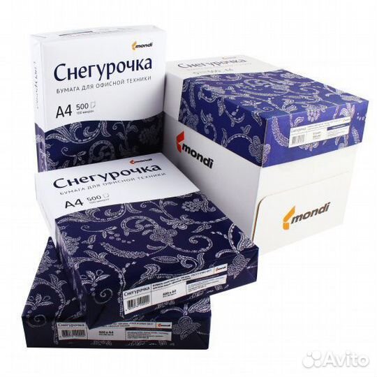 Бумага a4 снегурочка 5 пач