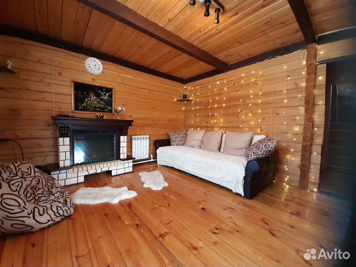 Русская баня из липы на дровах