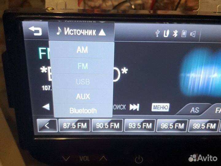 Магнитола BT USB AUX Cruze aveo T300