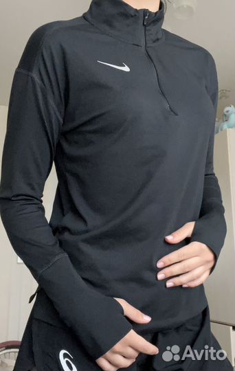 Лонгслив Nike W Dri-Fit Element Running Half Zip