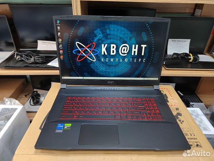 Новенький игровой ноутбук MSI Katana 17 на гаранти