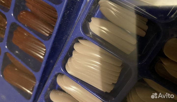 Типсы для наращивания/моделирования ногтей цветные