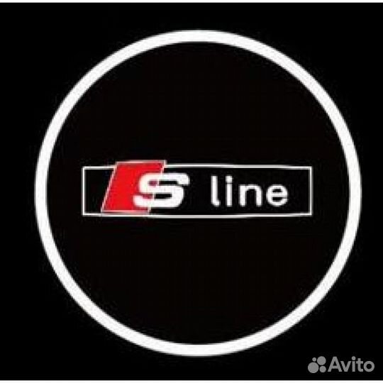 Подсветка дверей с проекцией логотипа audi и sline