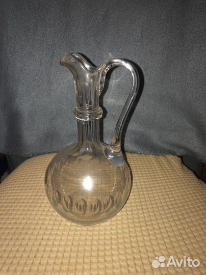 Старинный стеклянный графин до 1917
