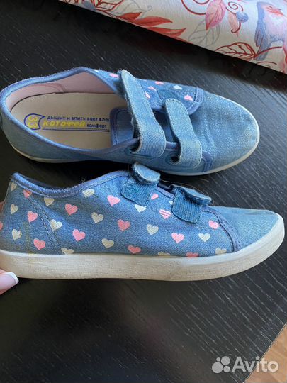 Кеды для девочки Котофей 33 размер