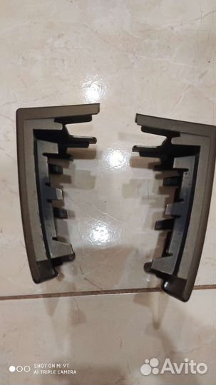 Накладки заднего бампера skoda yeti 09-13