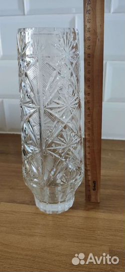 Ваза хрустальная СССР гусь хрустальный