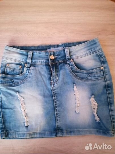 Юбка джинсовая