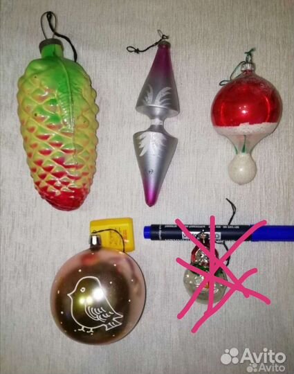 Елочные игрушки гдр времен СССР