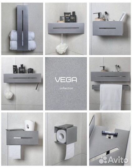 Угловая полка для ванной