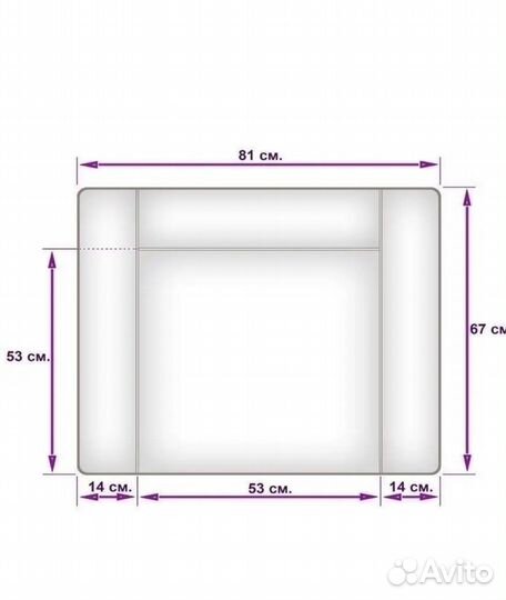 Матрас на пеленальный столик