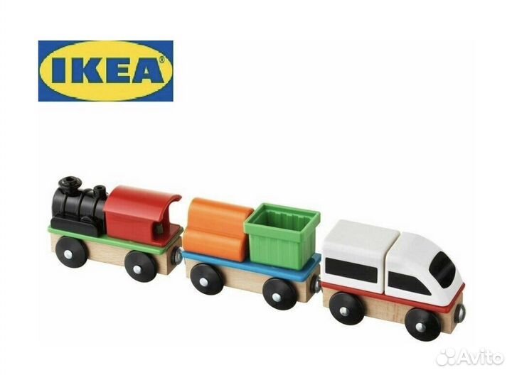 Икеа Лиллабу Поезд разноцветный