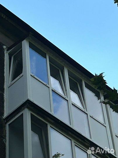 Балкон пвх с крышей