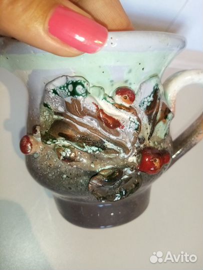 Кружка, чайник, набор, керамика СССР Винтаж