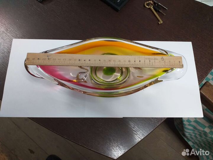 Чешское стекло, вазы конфетница