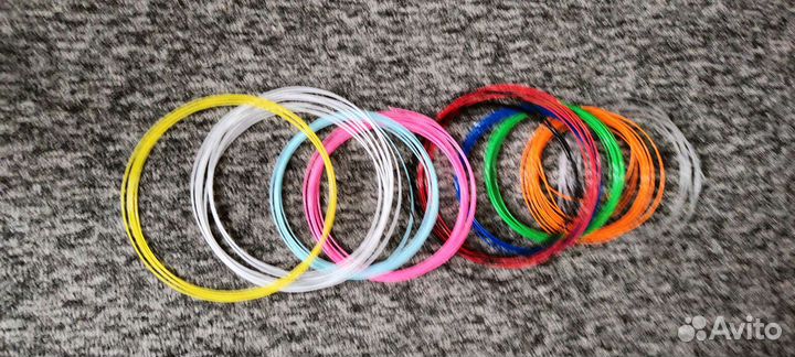 PLA пластик для 3д ручки (остатки)