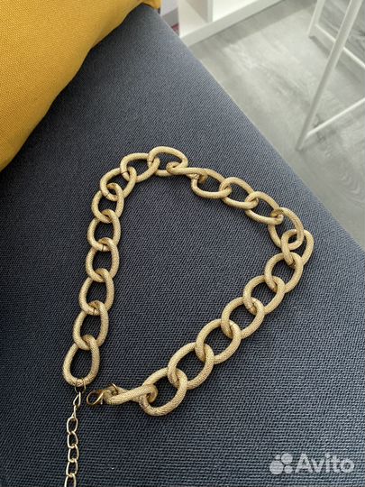 Колье золотое бижутерия