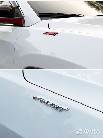 Металлическая наклейка на авто sport черный шильди