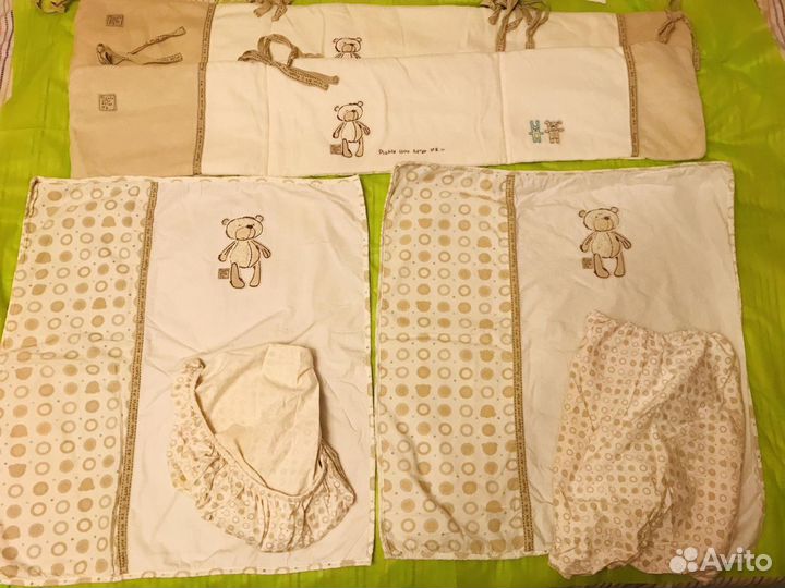 Двойной набор Bear’s friends Mothercare для люльки