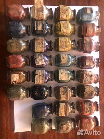 Гуашь антиквариат 1940г