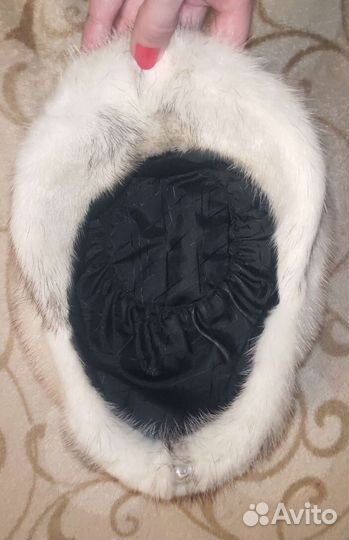 Норковая кепка женская