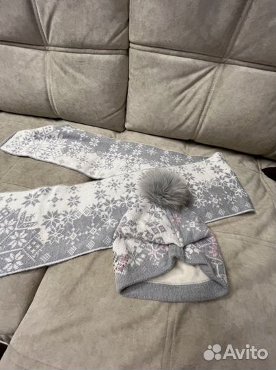 Комплект шапка и шарф женский