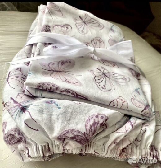 Простынь на резинке 120 60