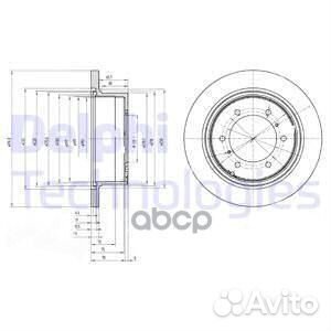 Диск тормозной задний mitsubishi pajero I-II (3