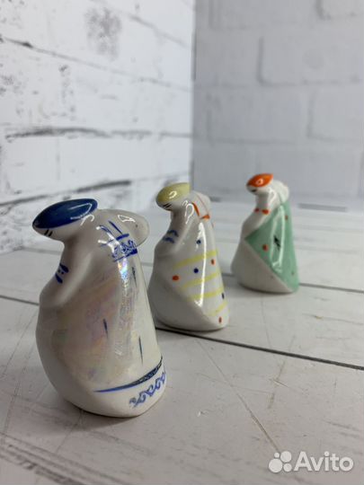 Фарфоровые статуэтки Хоровод девушек Завод Чайка