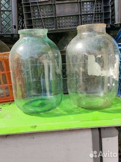 Банки стеклянные, бутылки