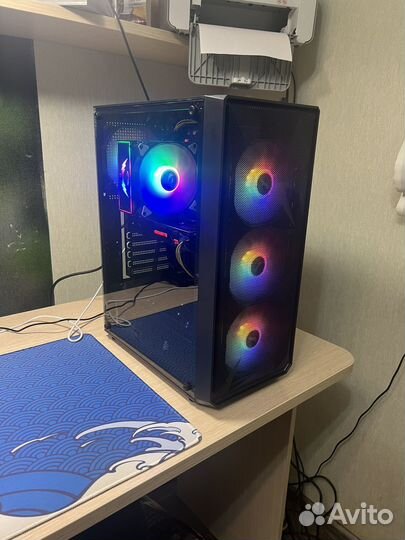 Игровой пк intel core i3 10100f/1060/16Гб+SSD
